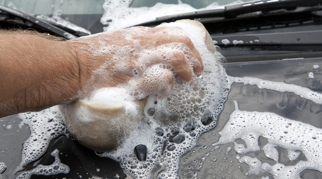 washing car, cleaning car, car